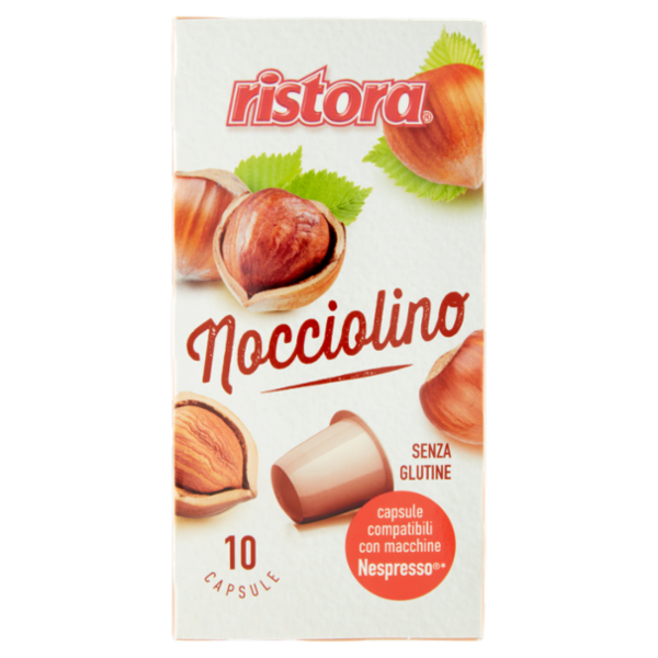 ristora Nocciolino 10 Capsule compatibili con macchine Nespresso* 70 g