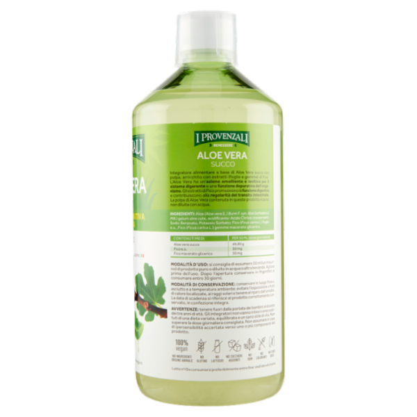 I Provenzali Benessere Aloe Vera Succo Funzione Depurativa e Digestiva 1000 ml