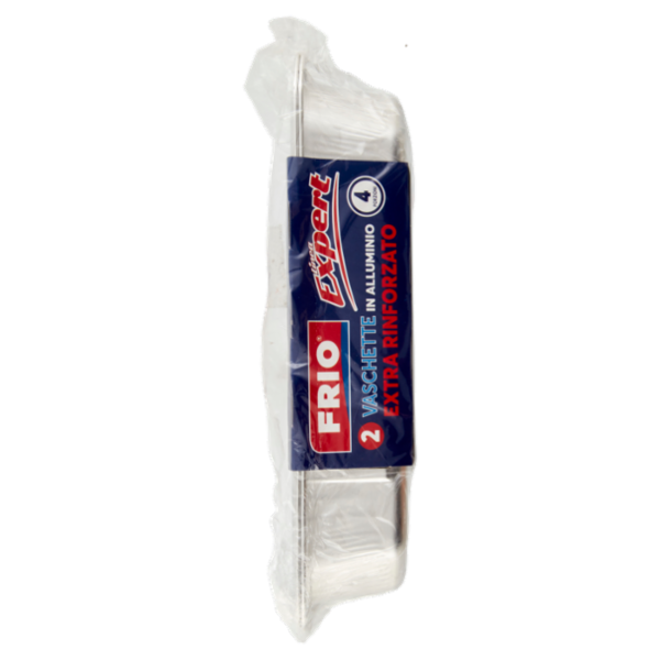 Frio Linea Expert Vaschette in Alluminio Extra Rinforzato 4 Porzioni 2 pz