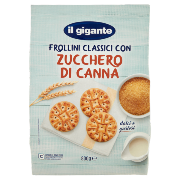 IL GIGANTE Frollini Classici con Zucchero di Canna 800 g