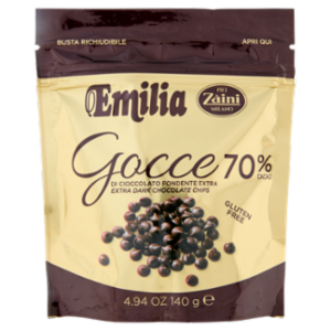Zàini Emilia Gocce Di Cioccolato Fondente Extra 70% Cacao 140 g