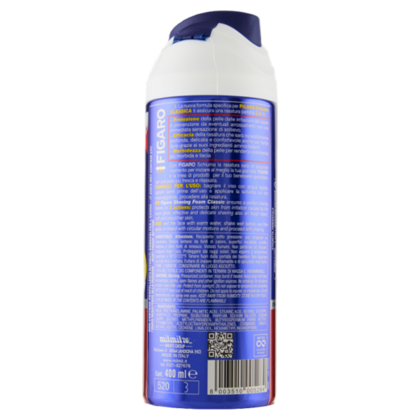 Figaro Uomo Schiuma da Barba Classica 400 ml