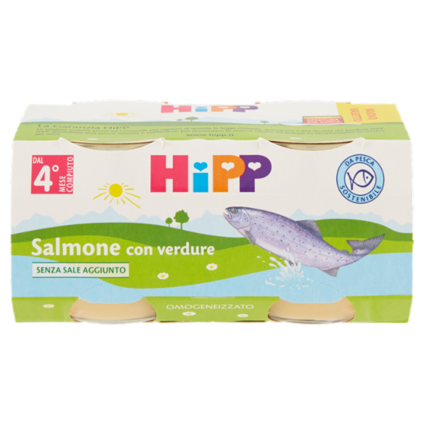 HiPP Salmone con verdure Omogeneizzato 2 x 80 g