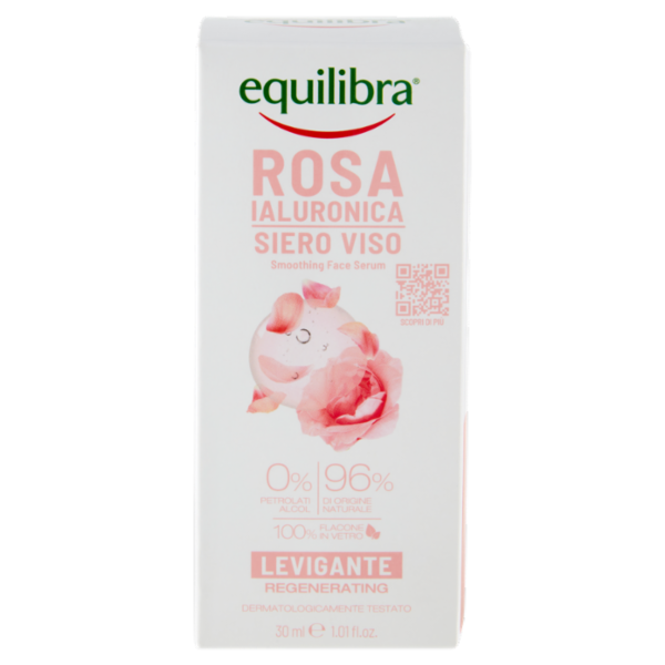 equilibra Rosa Ialuronica Siero Viso Levigante 30 ml