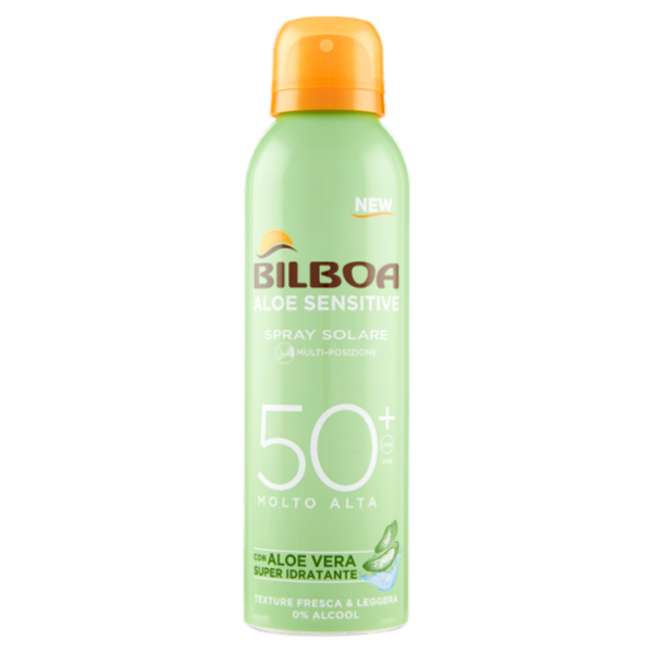 Bilboa Aloe Sensitive Spray Solare 50⁺ Molto Alta 150 ml
