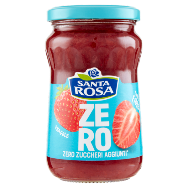 Santa Rosa Confettura Fragole Fonte di Fibre Zero Zuccheri 300 g