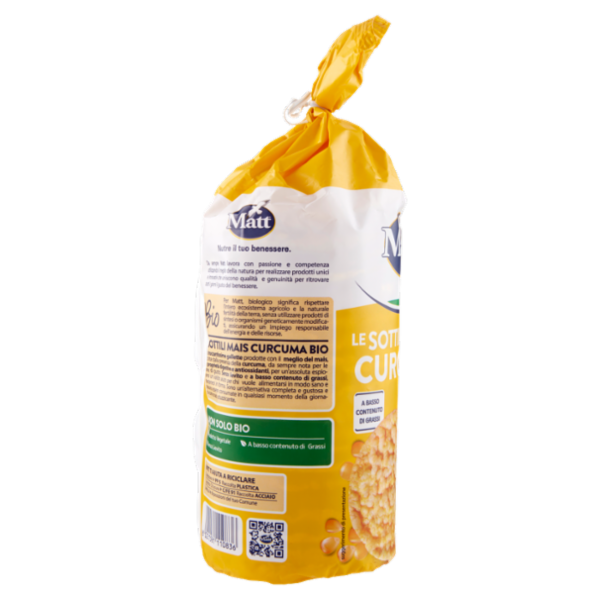Matt le Sottili Mais Curcuma Bio 130 g