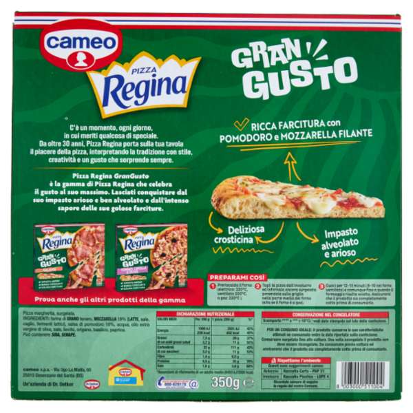 cameo Pizza Regina Gran Gusto Margherita 350 g
