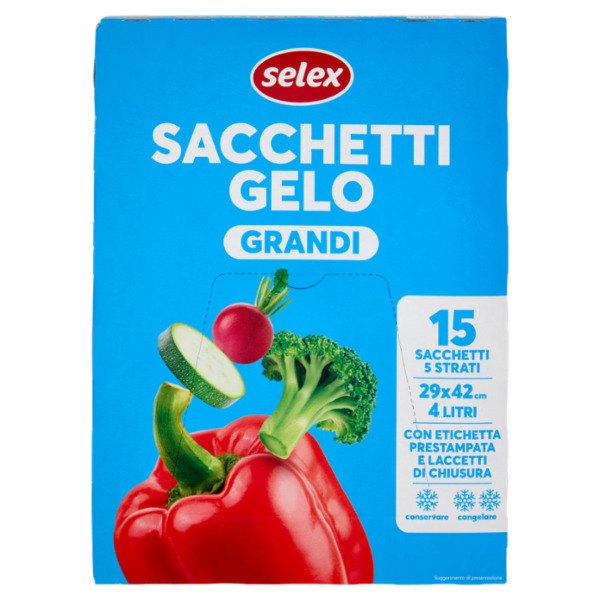 Selex Sacchi Gelo Grandi Cm 29X42 15 pezzi