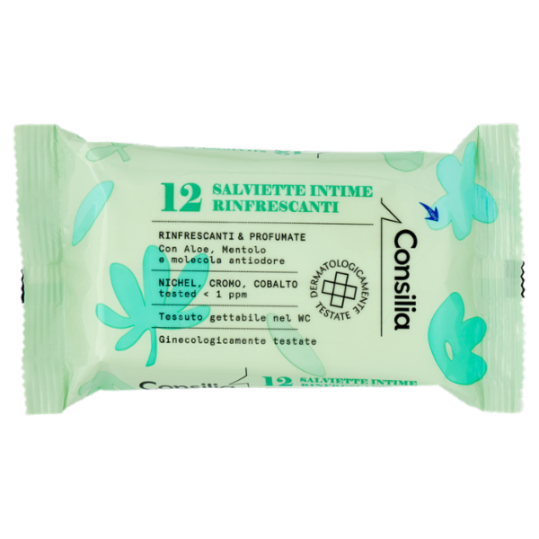 Consilia Salviettine Igiene Intima Rinfrescanti 12 pezzi