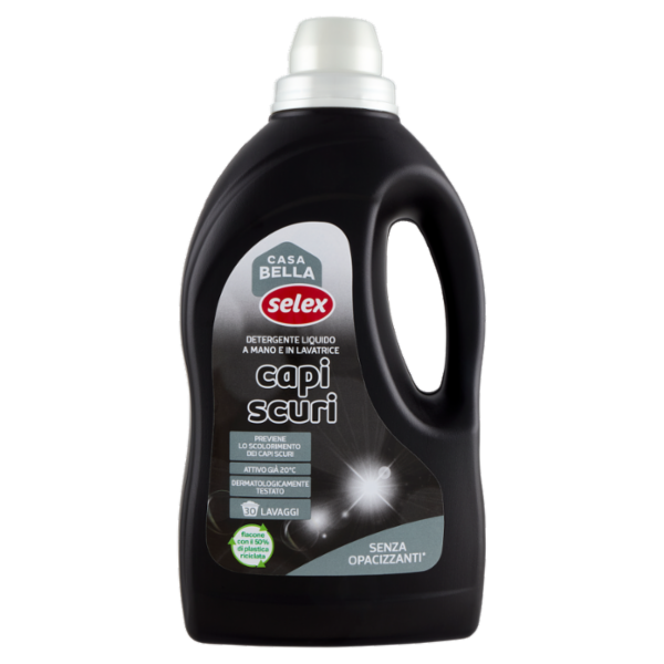 Selex Casa Bella Detersivo a Mano e in Lavatrice Liquido Capi Scuri 30 Lavaggi 1,5 L