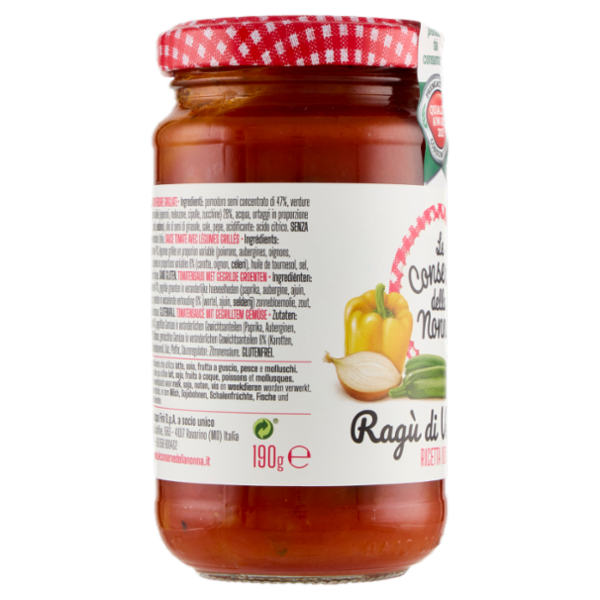 Le Conserve della Nonna Ragù di Verdure 190 g