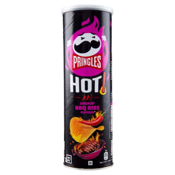 Pringles Hot Smokin' BBQ Ribs Flavour 160 g