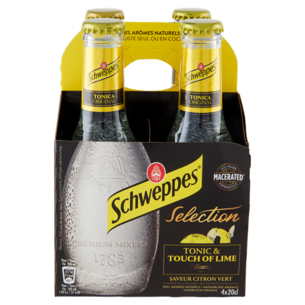 Schweppes Selection Tonic & Touch of Lime 4 x 20 cl