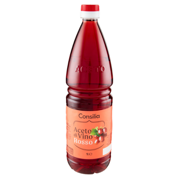 Consilia Aceto di Vino Rosso Acidità 6,0% 1 L