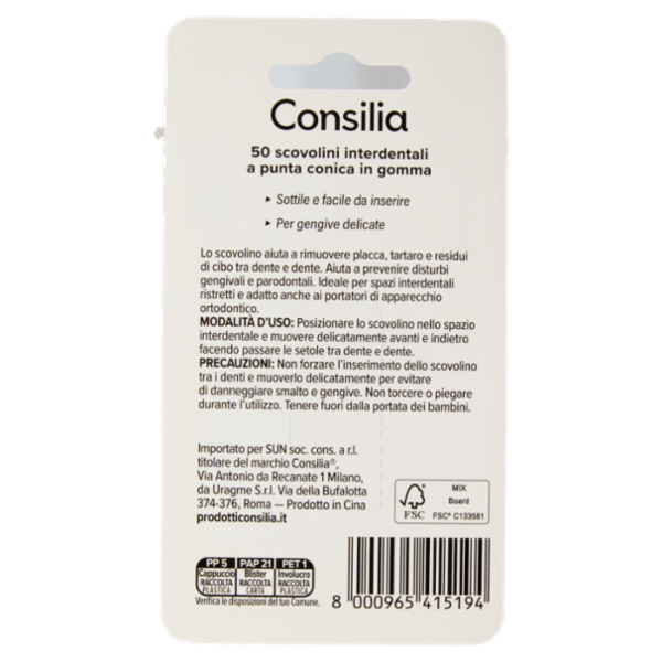 Consilia Scovolini Interdentali Punta Conica 50 pezzi