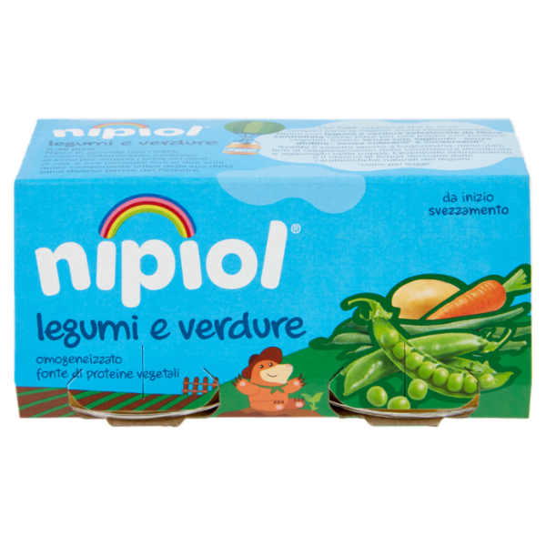 nipiol legumi e verdure omogeneizzato 2 x 80 g