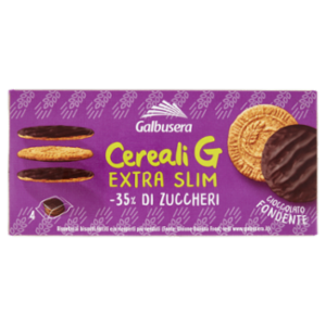 Galbusera Cereali G Extra Slim Cioccolato Fondente 4 x 30 g