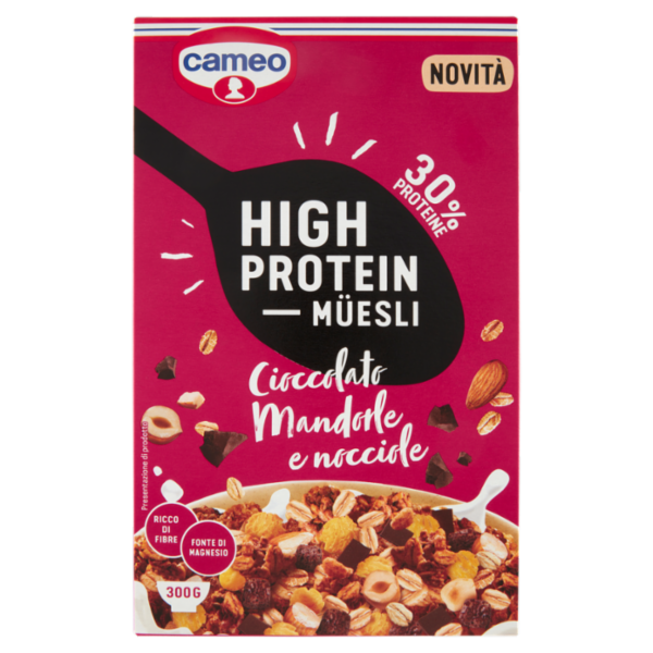 cameo High Protein Müesli Cioccolato Mandorle e nocciole 300 g