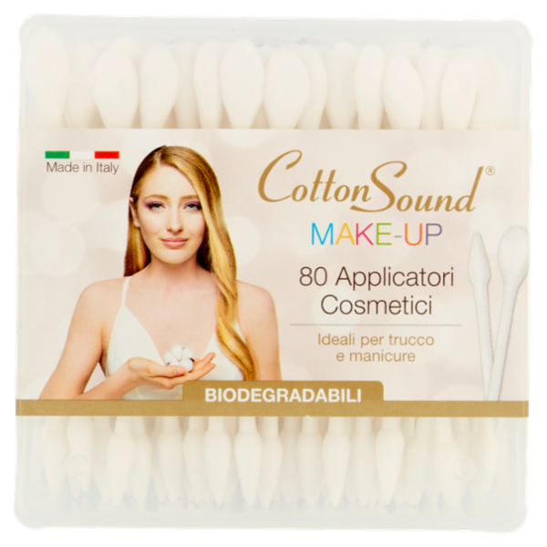 Cotton Sound Make-Up Applicatori Cosmetici Biodegradabili 80 pz