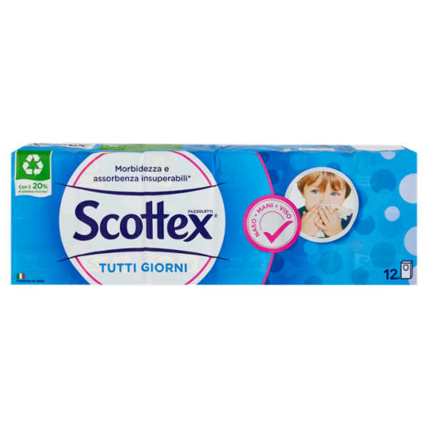 Scottex Tutti Giorni Fazzoletti 3 veli 12 pz