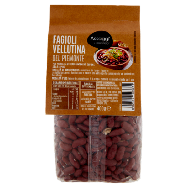 Assaggi e paesaggi Fagioli Vellutina del Piemonte 400 g