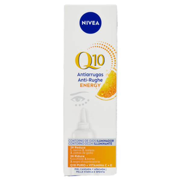 Nivea Q10 Anti-Rughe Energy Contorno Occhi Illuminante Pelle Stanca e Spenta 15 ml