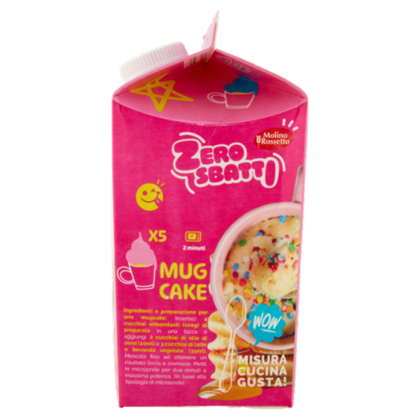 Molino Rossetto Zero Sbatti Vaniglia Preparato per Muffin e deliziose Mugcakes 500 g