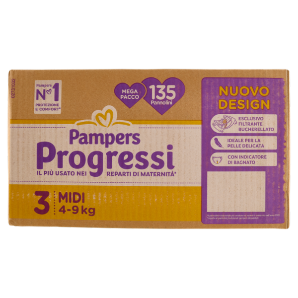 Pampers Progressi Midi 135 pz