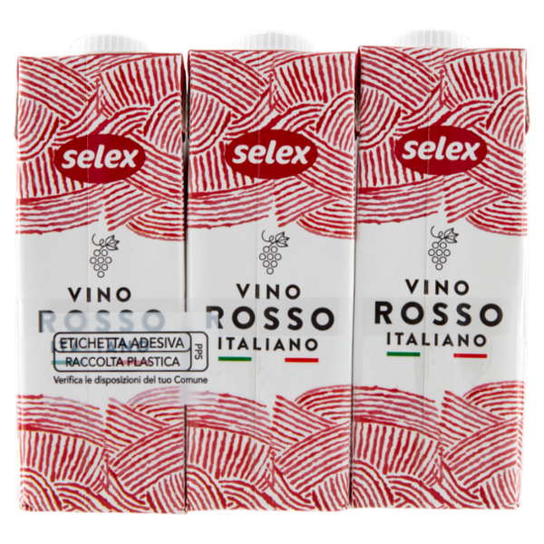 Selex Vino Rosso Italiano 3x250 ml