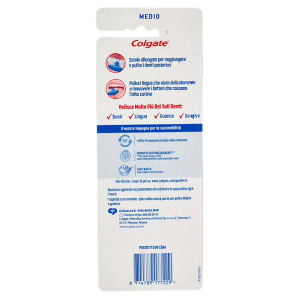 Colgate spazzolino Extra Clean, medio, 4 pezzi