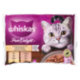 Whiskas Pure Delight Cibo Umido Gatto Tenere Delicatezze in Gelatina con Pollo e Tacchino 4 x 85 g