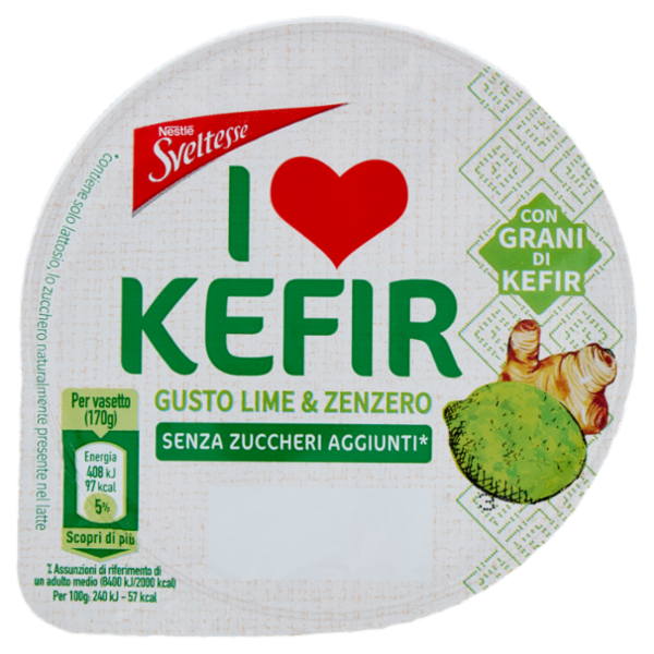 SVELTESSE I love Kefir Pot Lime-Zenzero 1x170g