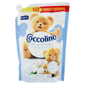 Coccolino Ammorbidente Concentrato Delicato & Soffice Nuvola Di Cotone 26 Lavaggi 600 Ml