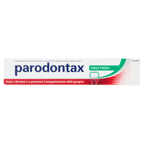 Parodontax Daily Fresh dentifricio quotidiano con fluoro per gengive più sane e denti forti, 75 ml