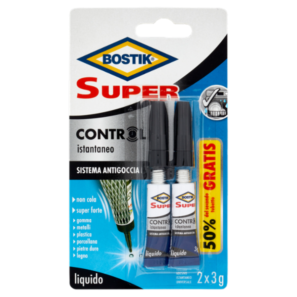 Bostik Super Control istantaneo liquido 2 x 3 g