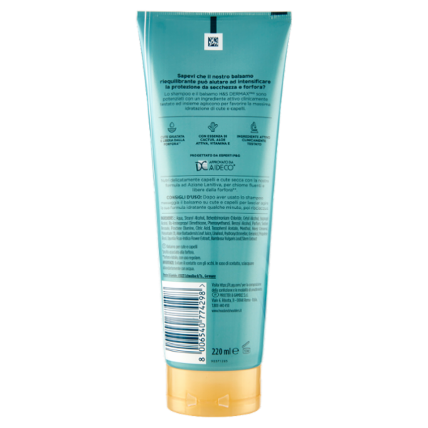 Head & Shoulders Balsamo per Cute e Capelli Azione Lenitiva Derma X Pro 220 ml