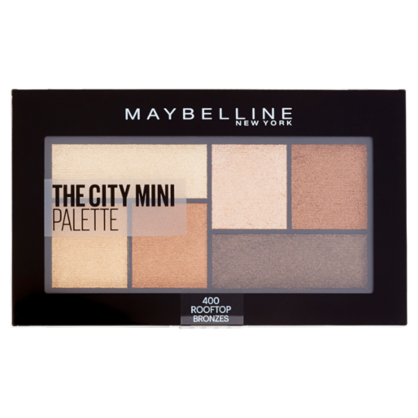 Maybelline New York The City Mini Palette, Pigmenti Puri, 400 Rooftop Bronzes