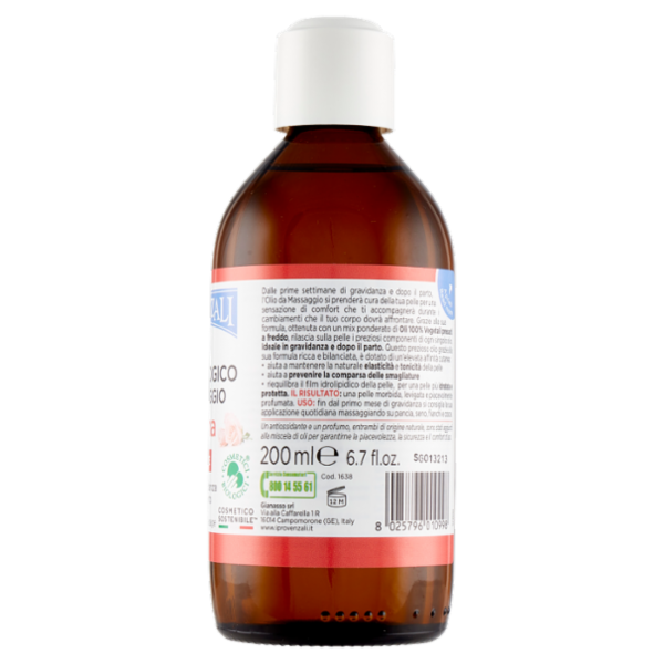 I Provenzali Bio Olio Biologico da Massaggio Mamma 200 ml