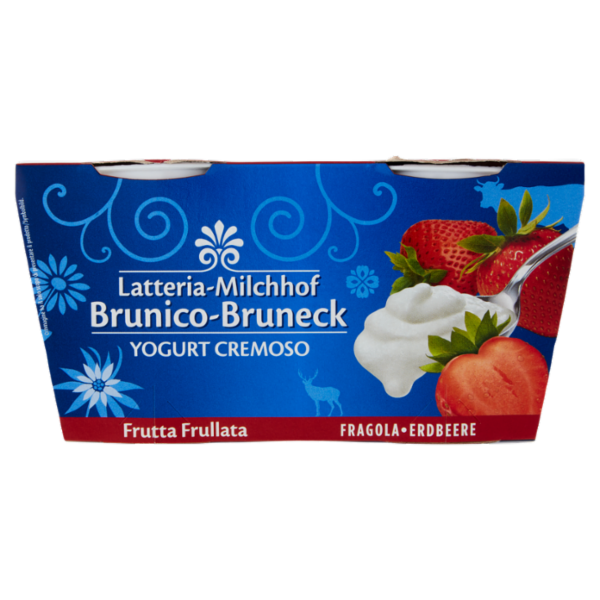 Latteria Brunico Yogurt Cremoso Frutta Frullata Fragola 2 x 125 g