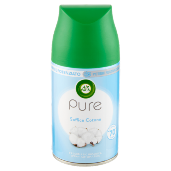 Air Wick Freshmatic Ricarica Pure Soffice Cotone Profumatore per ambiente 250 ml