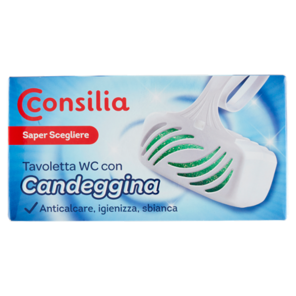Consilia Saper Scegliere Tavoletta WC con Candeggina 2 x 40 g