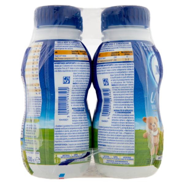 MELLIN 2 - Latte di Proseguimento Liquido per Lattanti dal 6° al 12° mese 4x500ml