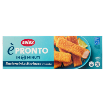 Selex è Pronto Bastoncini Di Merluzzo D'Alaska In Croccante Panatura Surgelati 18x25 g