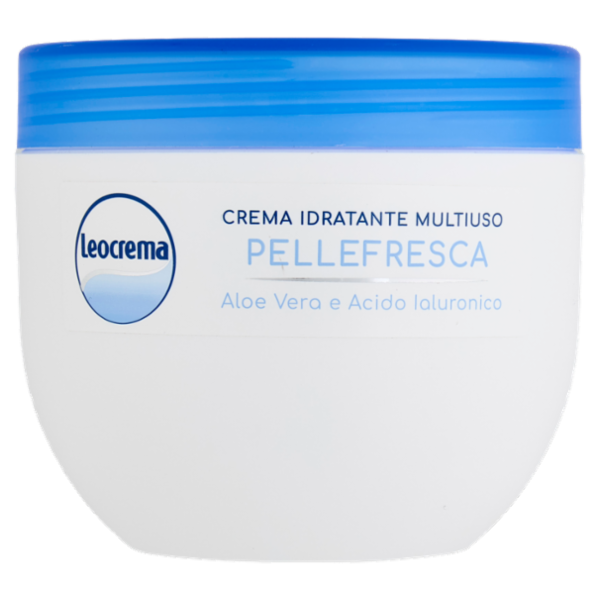 Leocrema Crema Idratante Multiuso Pellefresca Aloe Vera e Acido Ialuronico 300 ml