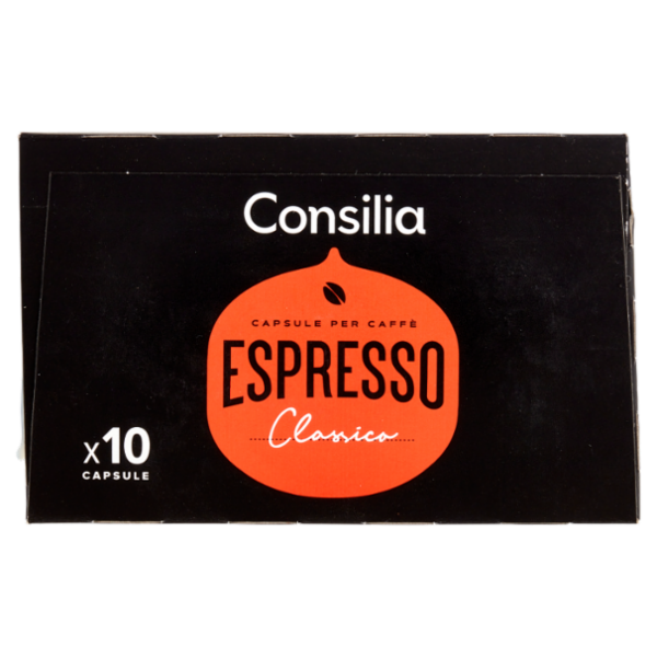 Consilia Caffè in Capsule Espresso Classico Compatibili Nespresso 10 pezzi