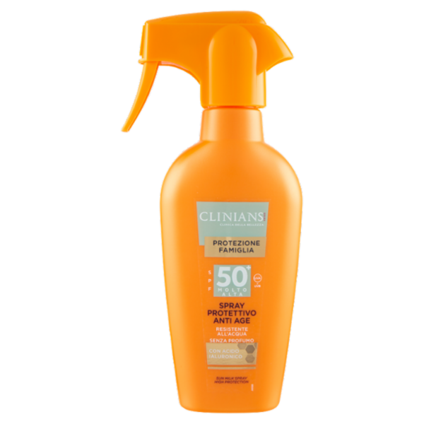 Clinians Protezione Famiglia Spray Protettivo Anti Age SPF 50+ Molto Alta 250 mL