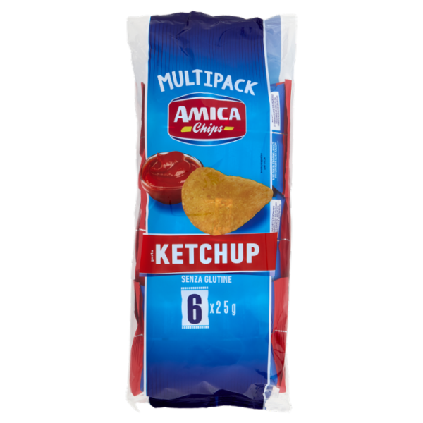 Amica Chips gusto Ketchup 6 x 25 g