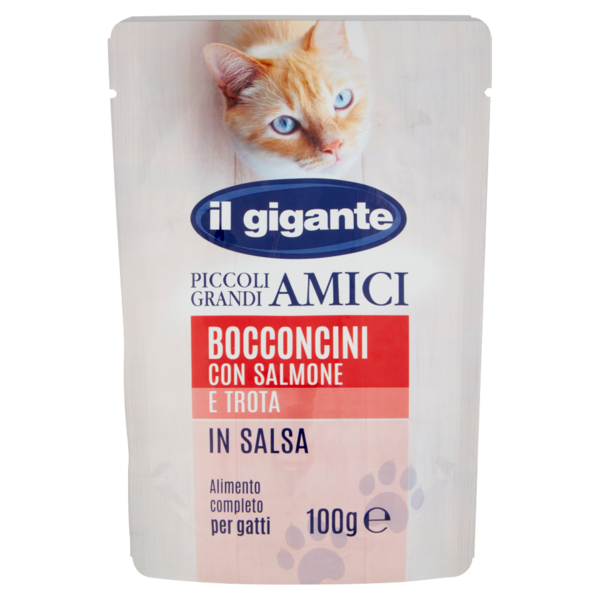 IL GIGANTE Bocconcini con Salmone e Trota in Salsa 100 g