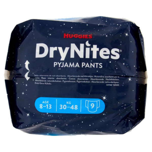 Huggies DryNites Pyjama Pants Age 8-13 30-48 Kg 9 pz